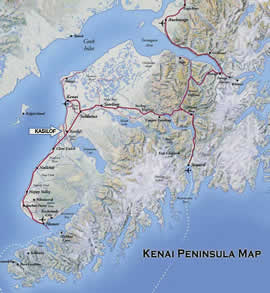 Map of Kenai Peninsula
